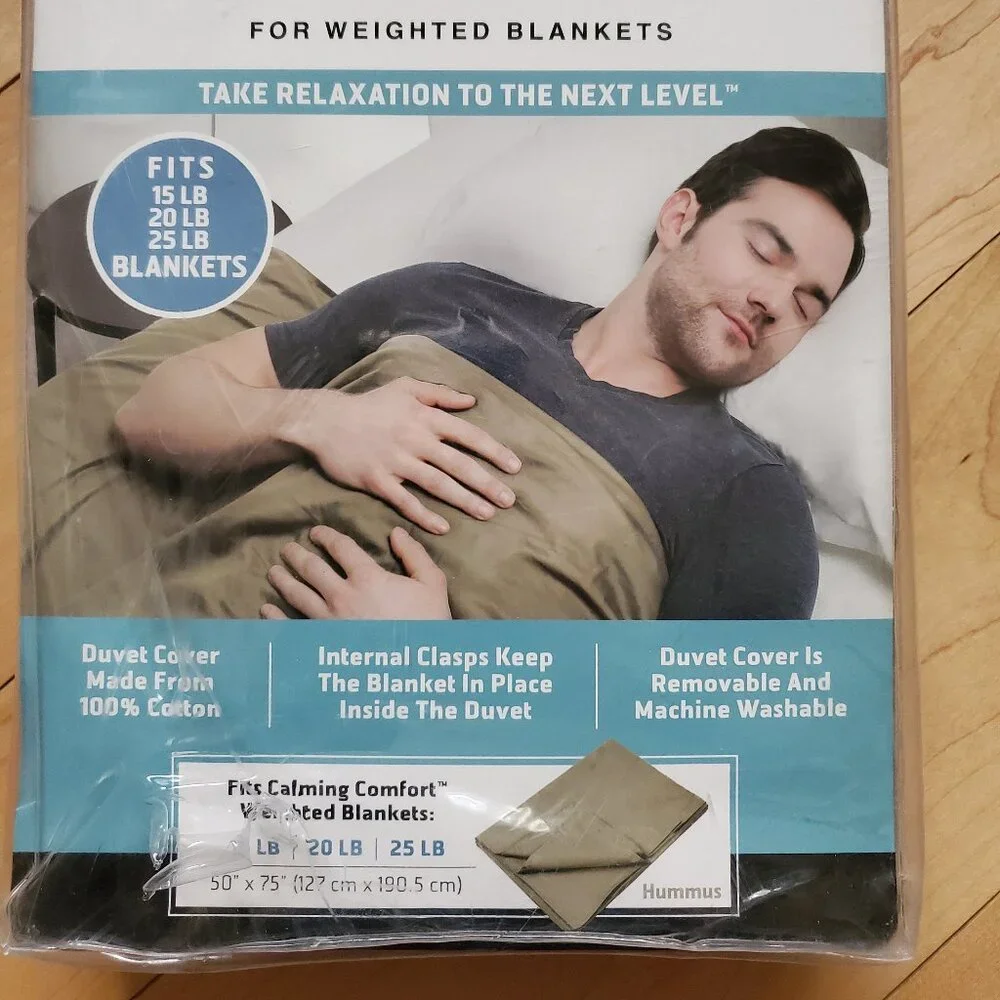 Calming Comfort Duvet Cover for Weighted Blankets Hummus 50